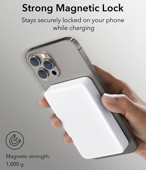 ESR HaloLock Wireless Power Bank - White