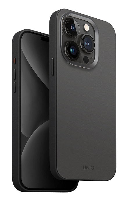 UNIQ HYBRID IPHONE 15 PRO MAX MAGCLICK CHARGING LYDEN DS - CHARCOAL (RHINO GREY/BLACK)