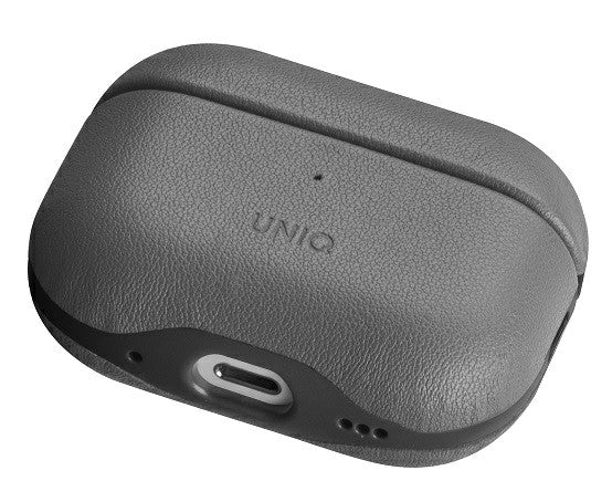 UNIQ LYDEN DS AIRPODS PRO الجيل الثاني (2022) حافظة فحمي (رمادي وحيد القرن/أسود)