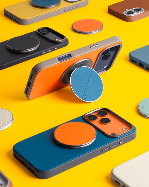 UNIQ GRIVIX CLASSIC 360 MAGNETIC MOUNT & GRIP-STAND -FLAME ORANGE