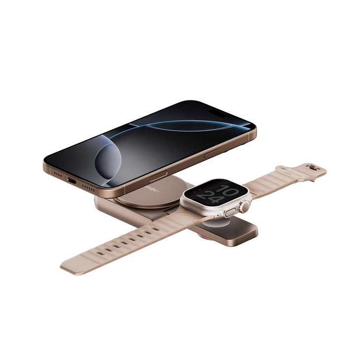 ENERGEA MAGDUO, 2IN1 FOLDABLE QI2 MAGNETIC FAST WIRELESS CHARGER
