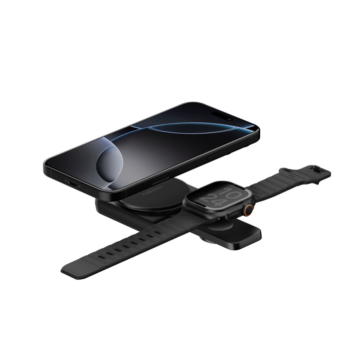 ENERGEA MAGDUO, 2IN1 FOLDABLE QI2 MAGNETIC FAST WIRELESS CHARGER