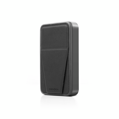 ENERGEA MAGPAC GRIP, 10000MAH MAGSAFE COMPATIBLE POWER BANK WITH BUILT-IN STAND/GRIP - GUN/BLK
