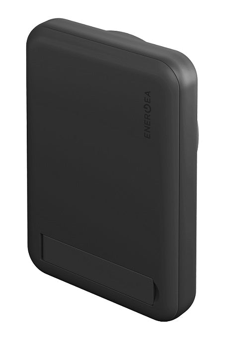 ENERGEA MAGPAC MINI 10000MAH ULTRA SLIM MAGSAFE بنك طاقة متوافق مع حامل فيديو مدمج - أسود