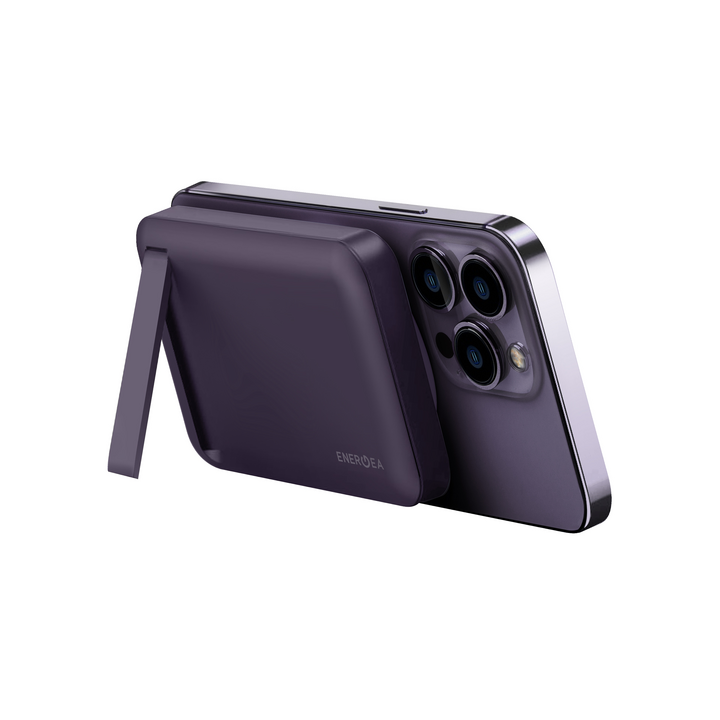 ENERGEA MAGPAC MINI 10000MAH ULTRA SLIM MAGSAFE COMPATIBLE POWER BANK WITH BUILT-IN VIDEO STAND