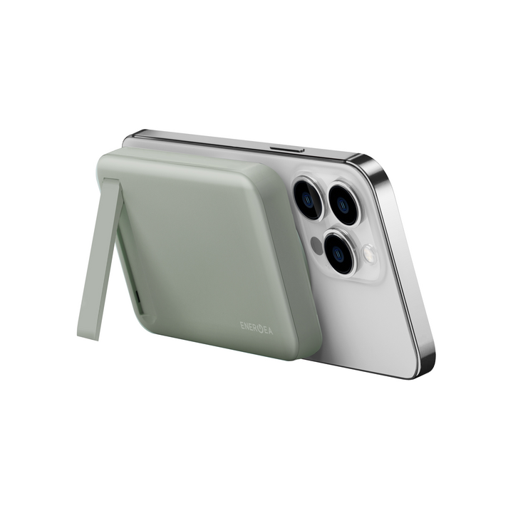 ENERGEA MAGPAC MINI 10000MAH ULTRA SLIM MAGSAFE COMPATIBLE POWER BANK WITH BUILT-IN VIDEO STAND