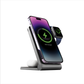 ENERGEA MAGTRIO, 3IN1 FOLDABLE MAGNETIC FAST WIRELESS CHARGER - GUNMETAL