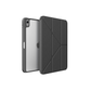 UNIQ iPad 10th gen case, dark gray folio cover, back view