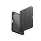 UNIQ MOVEN iPad case, charcoal gray folio cover with textured back panels