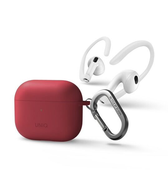 UNIQ NEXO ACTIVE HYBRID SILICONE AIRPODS الجيل الثالث مع خطافات أذن رياضية 