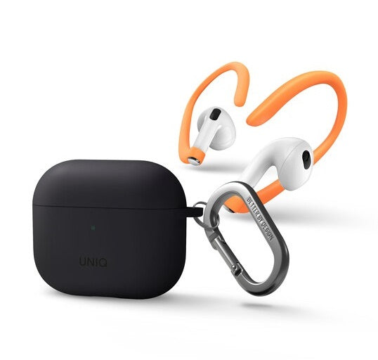 UNIQ NEXO ACTIVE HYBRID SILICONE AIRPODS الجيل الثالث مع خطافات أذن رياضية 