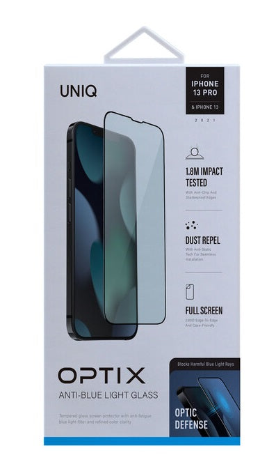 UNIQ OPTIX VISION CARE IPHONE 13/13 PRO/14 واقي شاشة زجاجي