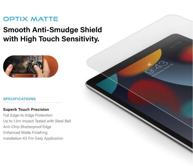 UNIQ OPTIX MATTE IPAD MINI (6TH GEN) GLASS SCREEN PROTECTOR