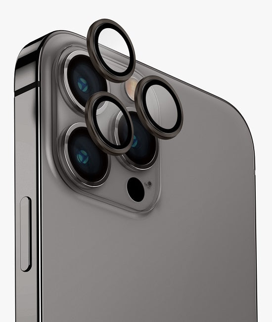 UNIQ OPTIX IPHONE 15 PRO/ 15 PRO MAX CAMERA LENS PROTECTOR STEEL GREY (NATUARAL TITANIUM)