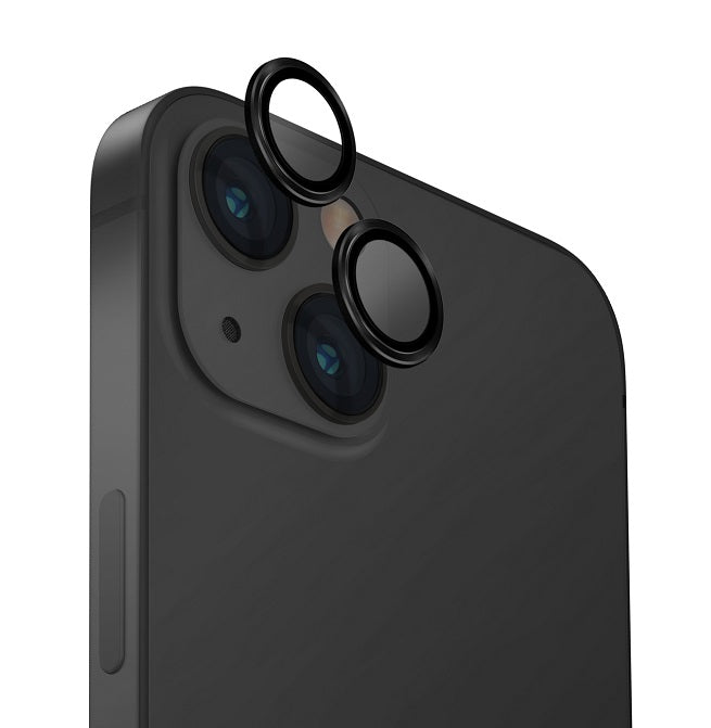 UNIQ OPTIX IPHONE 15 / 15 PLUS CAMERA LENS PROTECTOR - MIDNIGHT (BLACK)