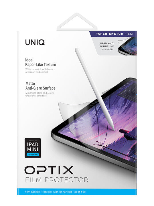 UNIQ OPTIX PAPER-SKETCH IPAD MINI (6TH GEN) FILM SCREEN PROTECTOR