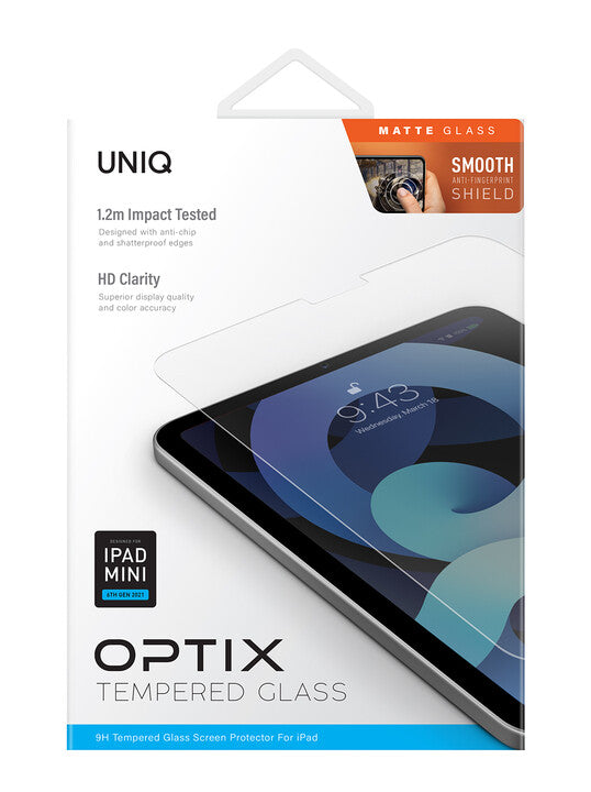 UNIQ OPTIX MATTE IPAD MINI (الجيل السادس) واقي شاشة زجاجي