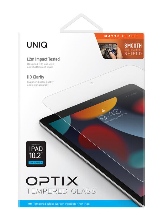 UNIQ OPTIX MATTE IPAD 10.2 (7-9TH GEN) GLASS SCREEN PROTECTOR