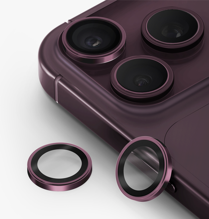 UNIQ OPTIX PRIME IPHONE 18 PRO/18 PRO MAX (2026) 6.3/6.9 CAMERA LENS PROTECTOR-Burgundy-Chrome