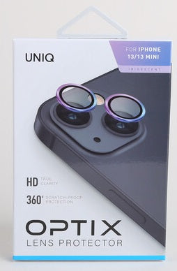 UNIQ OPTIX IPHONE 13 / 13 MINI CAMERA LENS PROTECTOR - IRIDESCENT (IRIDESCENT)