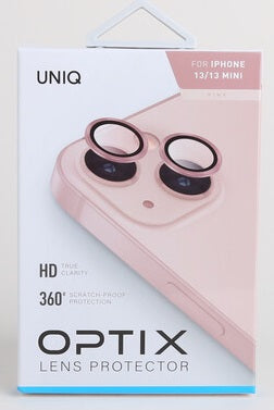 UNIQ OPTIX IPHONE 13 / 13 MINI CAMERA LENS PROTECTOR -BLUSH (وردي)