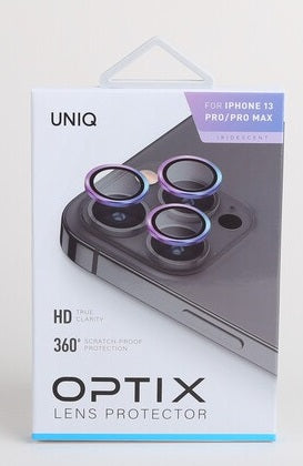 UNIQ OPTIX IPHONE 13 PRO / 13 PRO MAX CAMERA LENS PROTECTOR -IRIDESCENT (IRIDESCENT)