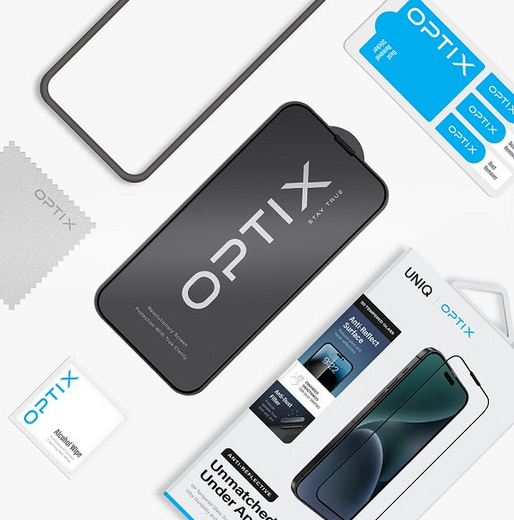 UNIQ OPTIX ANTI-REFLECTIVE IPHONE 15 PRO MAX GLASS SCREEN PROTECTOR