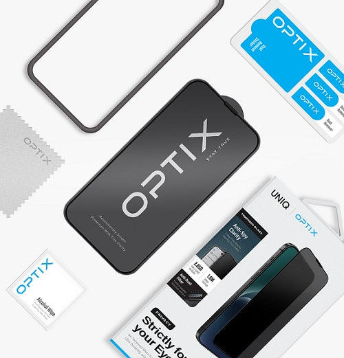 UNIQ OPTIX PRIVACY IPHONE 15/14 PRO واقي شاشة زجاجي