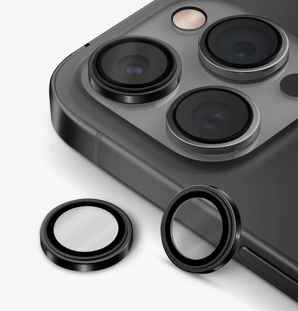 UNIQ OPTIX IPHONE 16 PRO /16 PRO MAX STAINLESS STEEL FRAME SAPPHIRE CAMERA LENS PROTECTOR