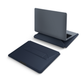 UNIQ OSLO LAPTOP SLEEVE WITH FOLDABLE STAND (UP TO 14”)  - NAVY BLUE