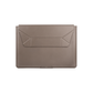 UNIQ OSLO LAPTOP SLEEVE WITH FOLDABLE STAND (UP TO 14”) - STONE (GREY)