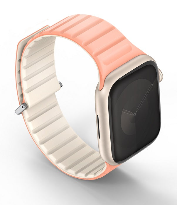 UNIQ REVIX EVO REVERSIBLE MAGNETIC APPLE WATCH STRAP 41/40/38MM - CREPE (CREPE PINK/IVORY)