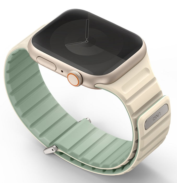 UNIQ REVIX EVO REVERSIBLE MAGNETIC APPLE WATCH STRAP 41/40/38MM - SOFT MINT (SOFT MINT/BEIGE)