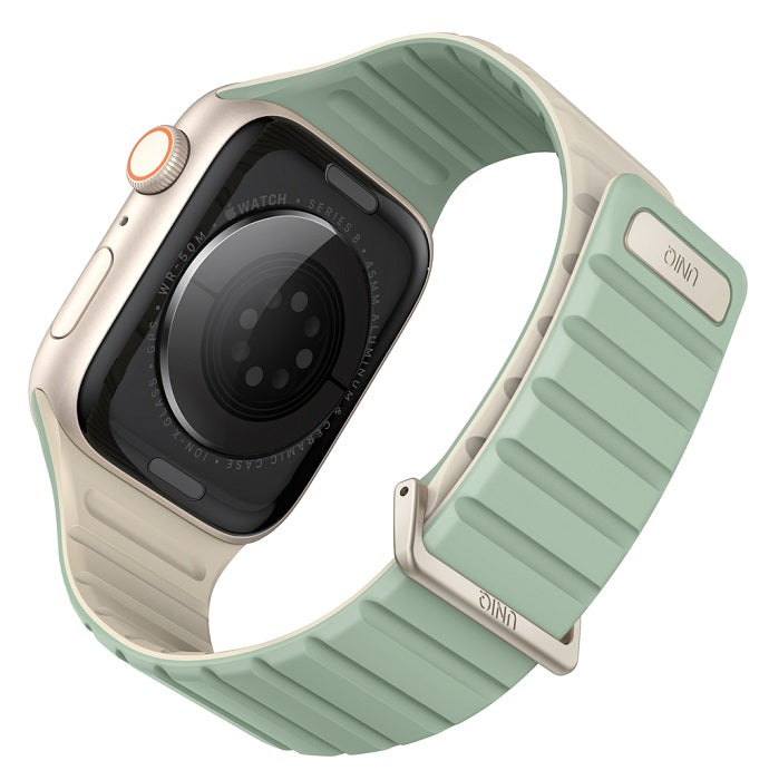 UNIQ REVIX EVO REVERSIBLE MAGNETIC APPLE WATCH STRAP 41/40/38MM - SOFT MINT (SOFT MINT/BEIGE)