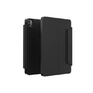 Magnetic 360 rotating iPad Pro case, dark black folding cover with camera cutouts
