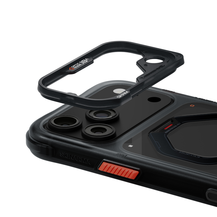 SKINARMA IPHONE 18 PRO 6.3 (2026) SATURN (ROTATING KICK-STAND) - Black