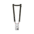 Black phone lanyard with adjustable straps and clip-on holder for slim case