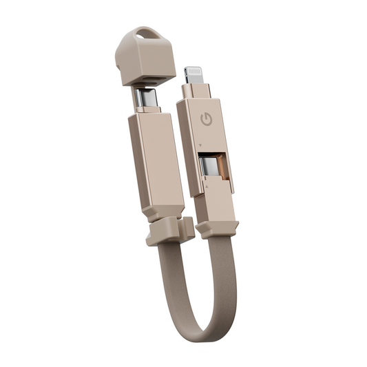 ENERGEA SHEATH 2-IN-1  C TO C + LIGHTNING CABLE, 480MBPS, 60W, 15CM