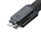ENERGEA SHEATH 2-IN-1  C TO C + LIGHTNING CABLE, 480MBPS, 60W, 1M -GUN