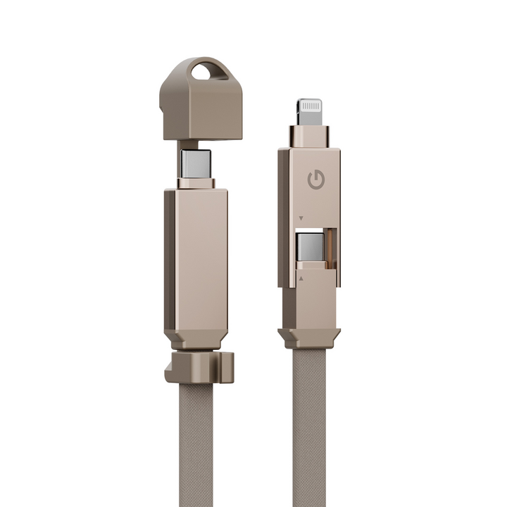 ENERGEA SHEATH 2-IN-1  C TO C + LIGHTNING CABLE, 480MBPS, 60W, 15CM