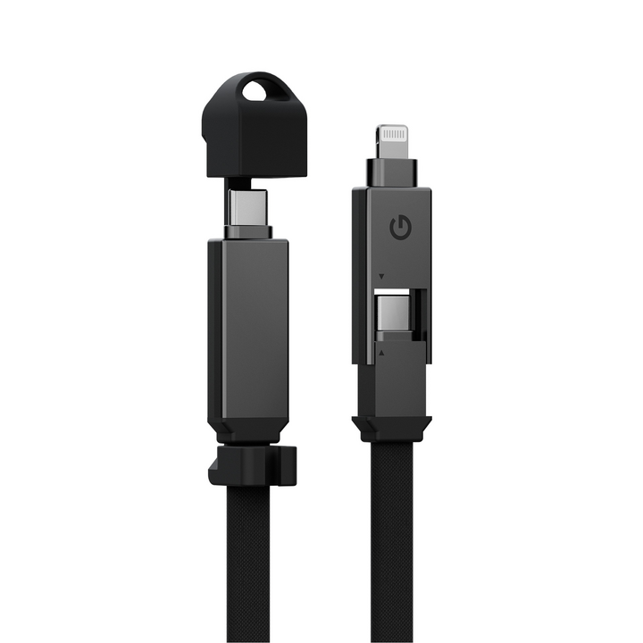 ENERGEA SHEATH 2-IN-1  C TO C + LIGHTNING CABLE, 480MBPS, 60W, 15CM