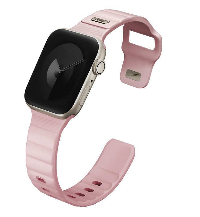 UNIQ STRIDE FKM RUBBER APPLE WATCH STRAP 41/40/38MM - PALE PINK (PALE PINK)