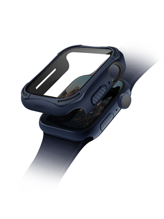 UNIQ TORRES ANTIMICROBIAL WATCH CASE WITH 9H TEMPERED GLASS SCREEN PROTECTION 44MM