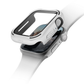 White watch case with tempered glass screen protector