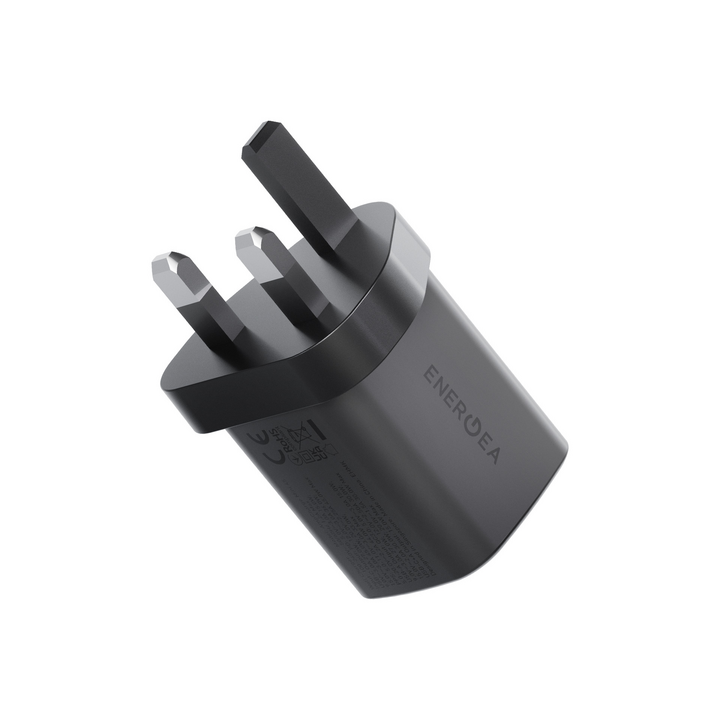 ENERGEA AMPCHARGE GAN45, 2C PD/PPS/QC3.0 WALL CHARGER,45W (UK) - GUNMETAL