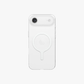 Clear white iPhone 17 Air case with MagClick charging ring and top camera opening