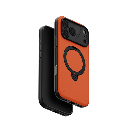 UNIQ HYBRID IPHONE 18 PRO MAX (2026) 6.9 ELIX WITH 360 ROTATING KICKSTAND - VOLT ORANGE