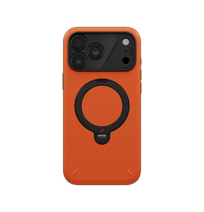 UNIQ HYBRID IPHONE 18 PRO MAX (2026) 6.9 ELIX WITH 360 ROTATING KICKSTAND - VOLT ORANGE