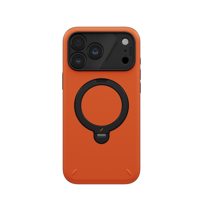 UNIQ HYBRID IPHONE 18 PRO MAX (2026) 6.9 ELIX WITH 360 ROTATING KICKSTAND - VOLT ORANGE