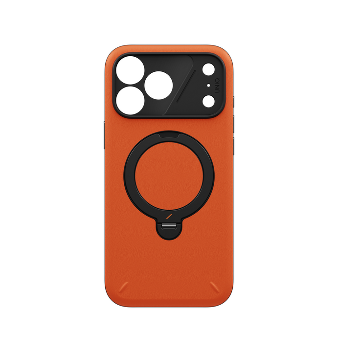 UNIQ HYBRID IPHONE 18 PRO MAX (2026) 6.9 ELIX WITH 360 ROTATING KICKSTAND - VOLT ORANGE